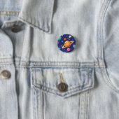 Ruimte- en planetaire thema ronde button 3,2 cm (In situ)