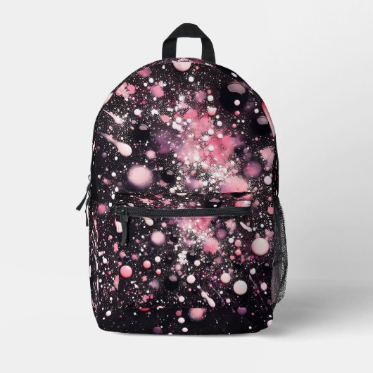 Ruimte en sterren bedrukte rugzak (Voorkant)