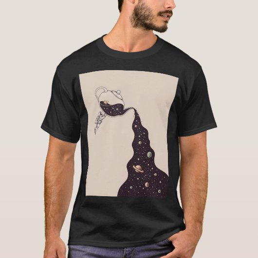Ruimte en Theetijd T-shirt (Voorkant)