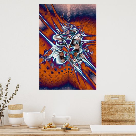 Ruimte en tijd. poster (Keuken)