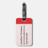 Ruimte en wetenschap bagagelabel (Achterkant verticaal)