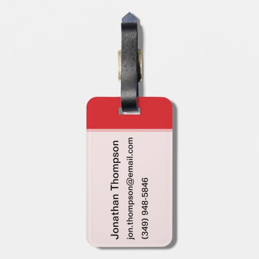 Ruimte en wetenschap bagagelabel (Achterkant verticaal)