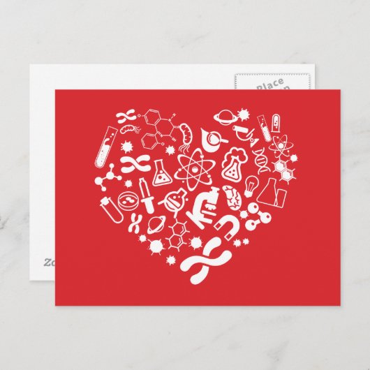 Ruimte en wetenschap briefkaart (Voorkant / Achterkant)