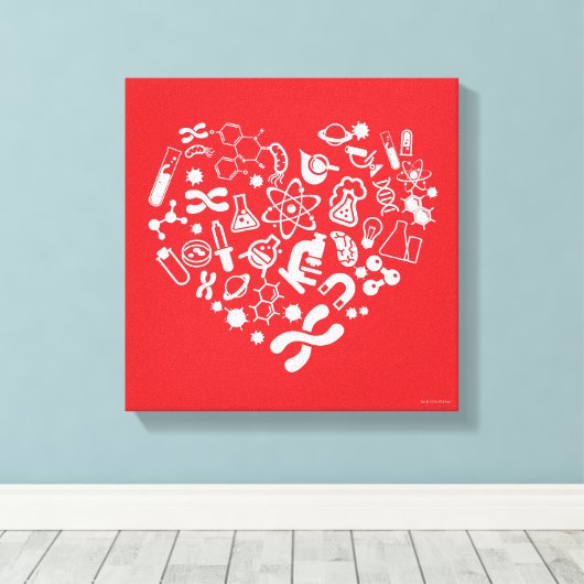 Ruimte en wetenschap canvas afdruk (Insitu (Houten vloer))