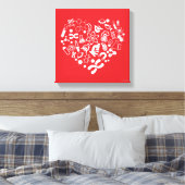 Ruimte en wetenschap canvas afdruk (Insitu (Slaapkamer))