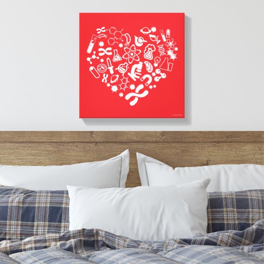 Ruimte en wetenschap canvas afdruk (Insitu (Slaapkamer))