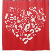 Ruimte en wetenschap douchegordijn (Voorkant)