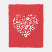 Ruimte en wetenschap fleece deken (Voorkant)