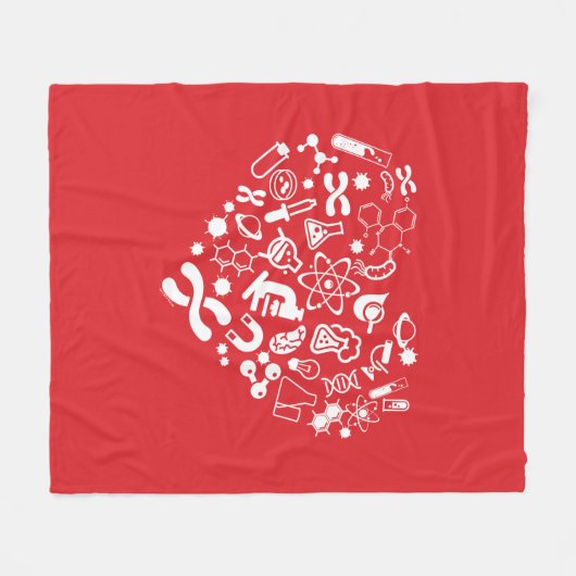 Ruimte en wetenschap fleece deken (Voorkant (Horizontaal))