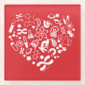 Ruimte en wetenschap glazen onderzetter (Voorkant)