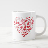 Ruimte en wetenschap grote koffiekop (Rechts)