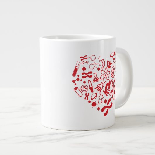 Ruimte En Wetenschap Hart Grote Koffiekop (Voorkant rechts)