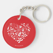 Ruimte en wetenschap sleutelhanger (Achterkant)