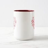 Ruimte en wetenschap tweekleurige koffiemok (Center)