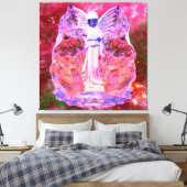 Ruimte engel canvas afdruk (Insitu (Slaapkamer))