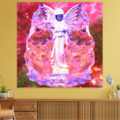 Ruimte engel canvas afdruk (Insitu (Woonkamer))