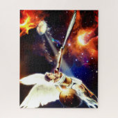 Ruimte engel fantasie kunst puzzel (Verticaal)