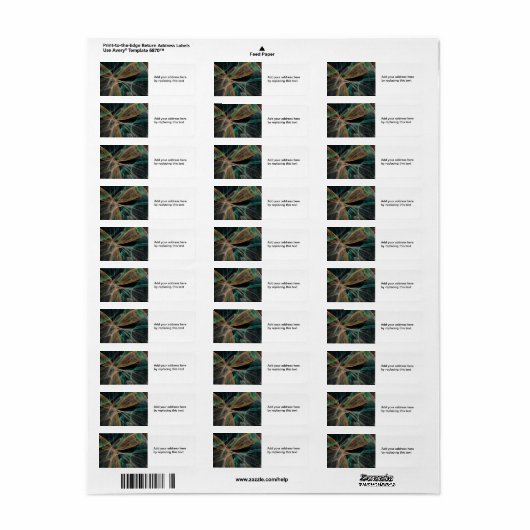 Ruimte Fantasie Etiket (Full Sheet)