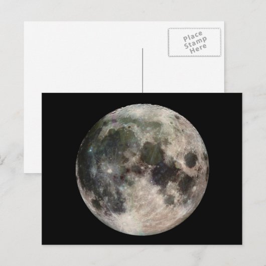 Ruimte Foto van de maan Briefkaart (Voorkant / Achterkant)