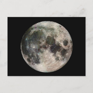 Ruimte Foto van de maan Briefkaart