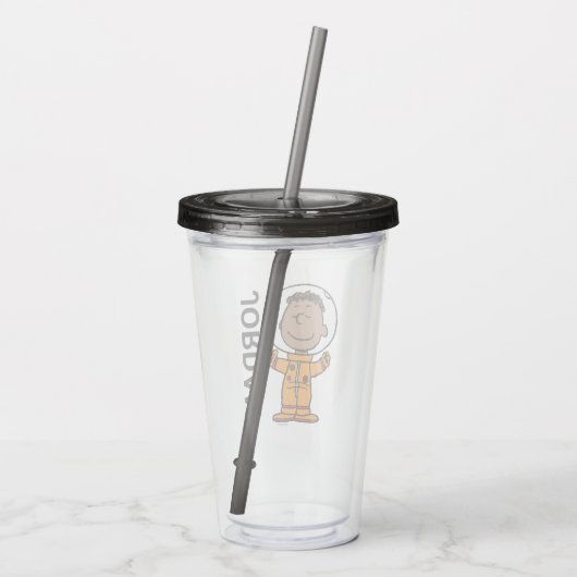 RUIMTE | Franklin Astronaut | Jouw namen toevoegen Acryl Drinkbeker (Achterkant)