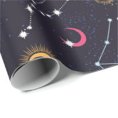 Ruimte Galaxy-constellatie naadloos patroon Cadeaupapier (Rol Hoek)