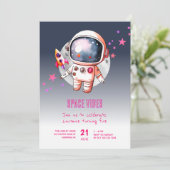 Ruimte Galaxy Maan 5e Verjaardag Kaart (Staand voorkant)