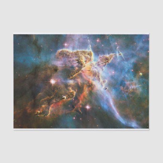 Ruimte galaxy nevel. Universum sterren / astronomi Tissuepapier (Voorkant)