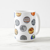 Ruimte Galaxy Zonnestelsel Koffiemok (Voorkant rechts)