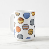 Ruimte Galaxy Zonnestelsel Koffiemok (Voorkant links)