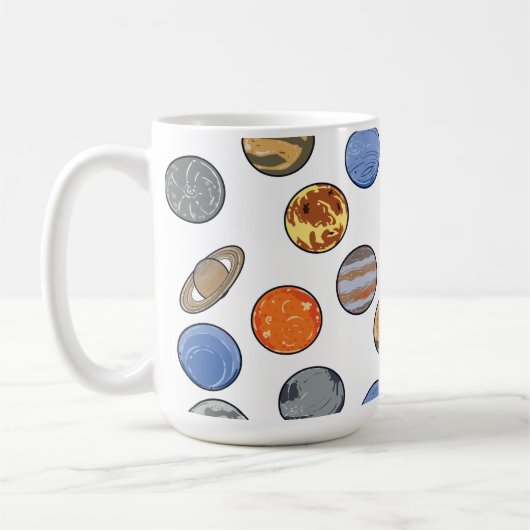 Ruimte Galaxy Zonnestelsel Koffiemok (Links)