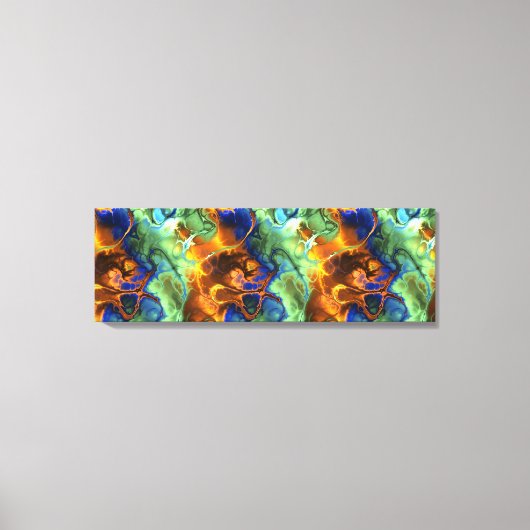 ruimte gefractioneerd canvas afdruk (Voorkant)