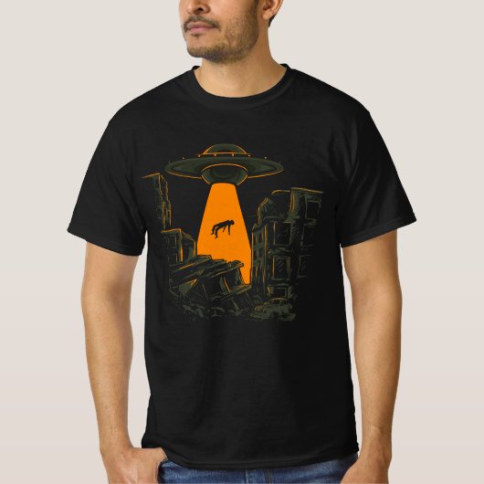Ruimte grafisch T-shirt (Voorkant)