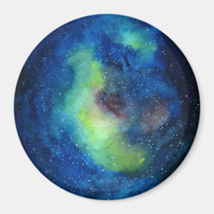 Ruimte groot, 7,6 cm ronde magneet
