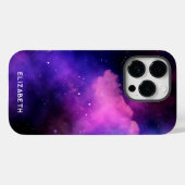 Ruimte Hemel Nevel Aangepaste Naam Case-Mate iPhone Case (Achterkant (horizontaal))