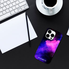 Ruimte Hemel Nevel Aangepaste Naam Case-Mate iPhone 14 Pro Hoesje