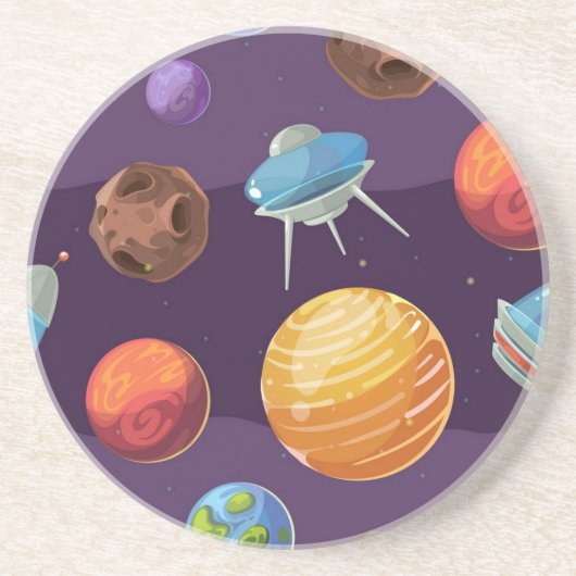 ruimte, hemel, sterren, astronomie, astronaut, uni zandsteen onderzetter (Voorkant)