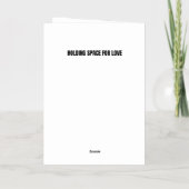 Ruimte houden voor liefdesgedicht folie wenskaart (Achterkant)