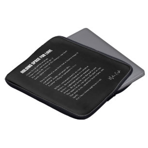 Ruimte houden voor liefdesgedicht muurkunst poster laptop sleeve