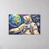 RUIMTE IJSBEER-4 CANVAS AFDRUK (Voorkant)