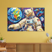 RUIMTE IJSBEER-4 CANVAS AFDRUK (Insitu (Woonkamer))