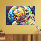 RUIMTE IJSBEER CANVAS AFDRUK (Insitu (Woonkamer))