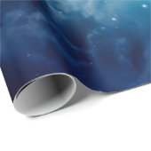 Ruimte in de nachtelijke hemel met wolken en sterr cadeaupapier (Rol Hoek)