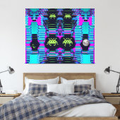Ruimte-invasie van de tariefkoningen canvas afdruk (Insitu (Slaapkamer))