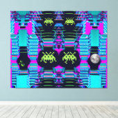 Ruimte-invasie van de tariefkoningen canvas afdruk (Insitu (Houten vloer))