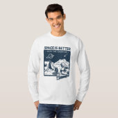 Ruimte is beter met het kampvuur t-shirt (Voorkant volledig)