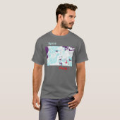 Ruimte is de plek! abstract t-shirt (Voorkant volledig)