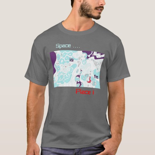 Ruimte is de plek! abstract t-shirt (Voorkant)