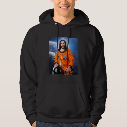 Ruimte, Jezus Astronaut, Atheïst, Atheïsme, Wetens Hoodie (Voorkant)