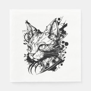 Ruimte kat in Tattoo stijl Servet